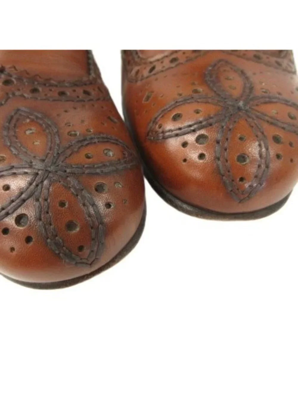 Louis Vuitton Wingtip Dress Shoes Leather Business Brown 7